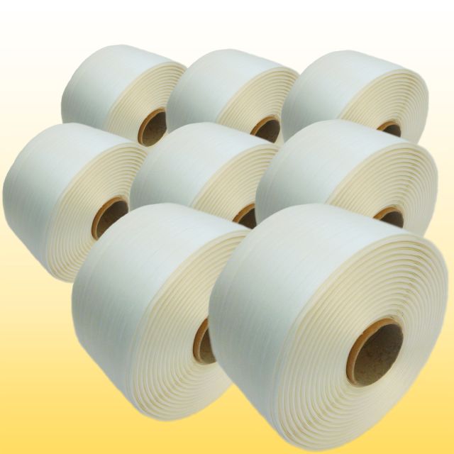 8 Rolle Textil Polyesterband  13 mm - 1100 lfm